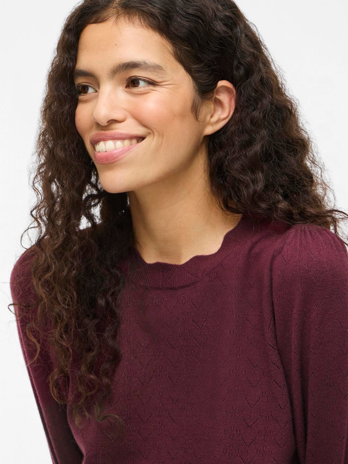 VIEMI Knit Top - Fig - VERO MODA & VILA Bergvik